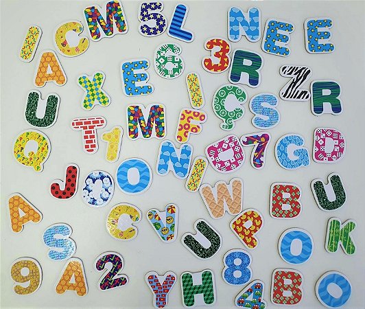 Coleção Imantados Letras e Números 5cm