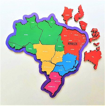 Quebra-Cabeça Mapa do Brasil