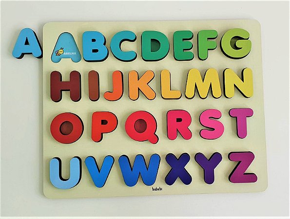 Alfabeto Maiúsculo de Encaixe