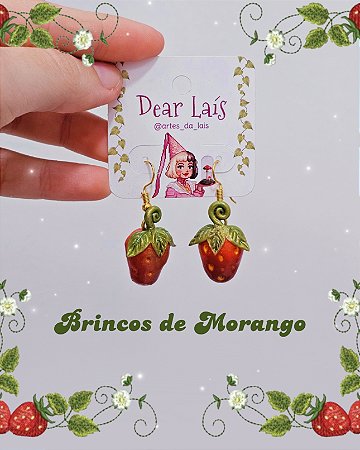 Brincos de Morango 🍓