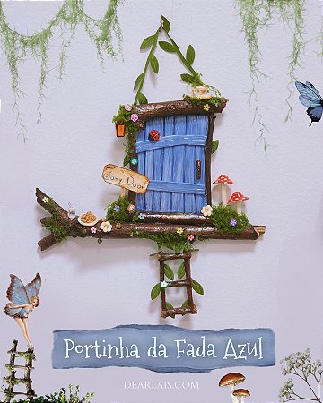 Porta de Fada Azul 🩵 🌼