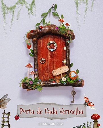 Porta de Fada Vermelha 🍄