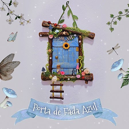 Porta de Fada Azul claro 🩵