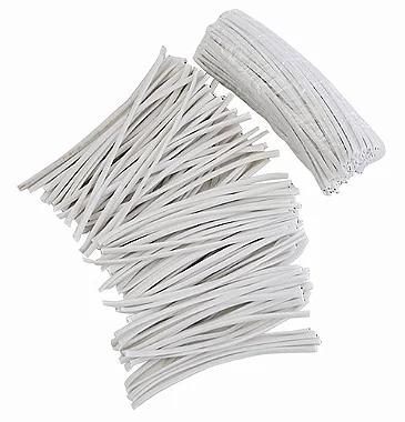 Arame recapado 08cm branco Cod 1222