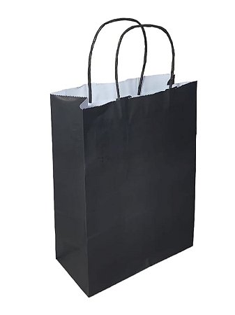 Sacola Papel Preto  90gramas (Pct 10un) ATACADO Cod 1329