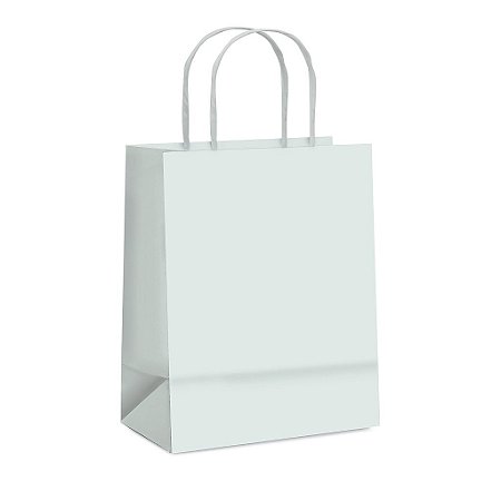 Sacola Papel Branco 90gramas (P/M)  Cod 1330