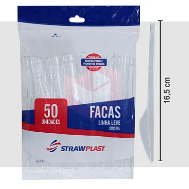 Faca refeição cristal  - Cod 1298