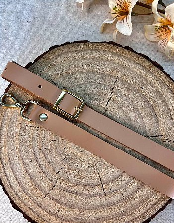 Alça Transversal 1,50x130cm Caramelo Claro & Dourado