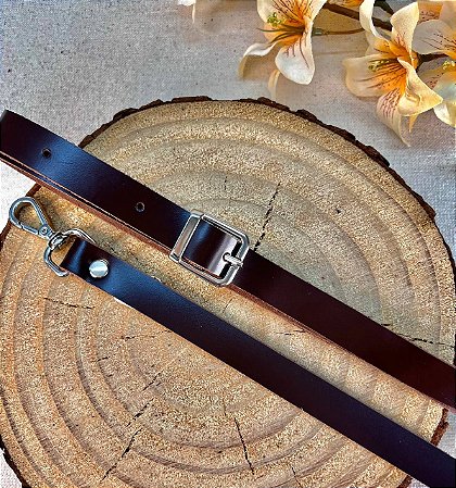 Alça Transversal 1,50x130cm Marrom & Níquel