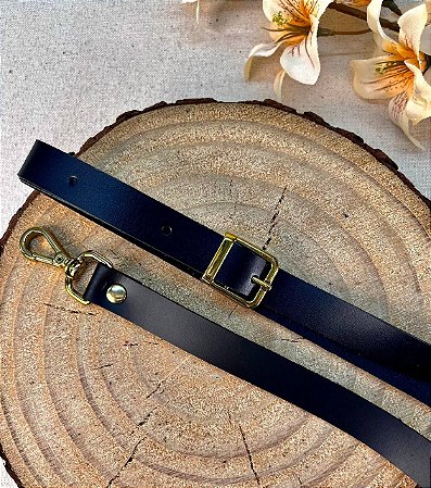 Alça Transversal 1,50x130cm Preto & Dourado