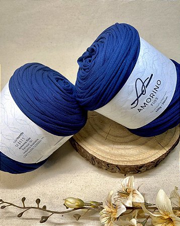 Fio de Malha Premium Amorino 450gr - Azul Marinho 26mm