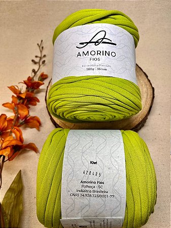 Fio de Malha Premium Amorino 500gr - Verde Kiwi 36mm