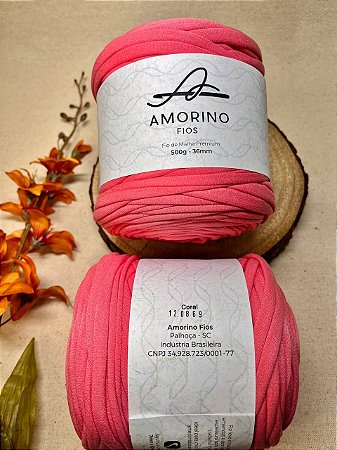 Fio de Malha Premium Amorino 500gr - Coral 36mm