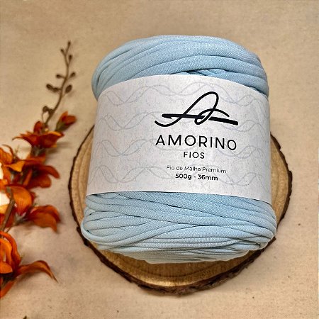 Fio de Malha Premium Amorino 500gr - Azul Bebe 36mm