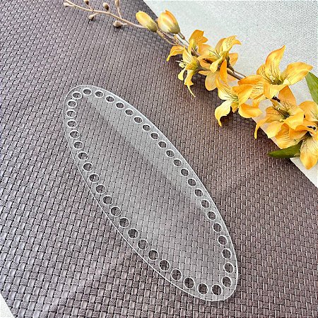 Acrílico Oval 10x25cm