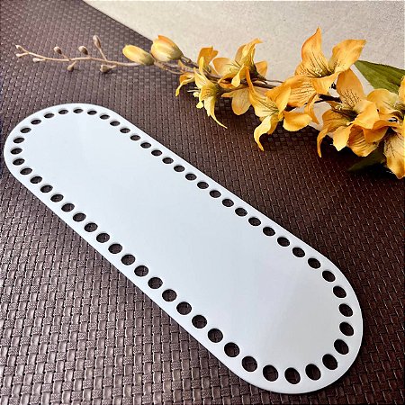 Acrílico Mateira 10x30cm Branco