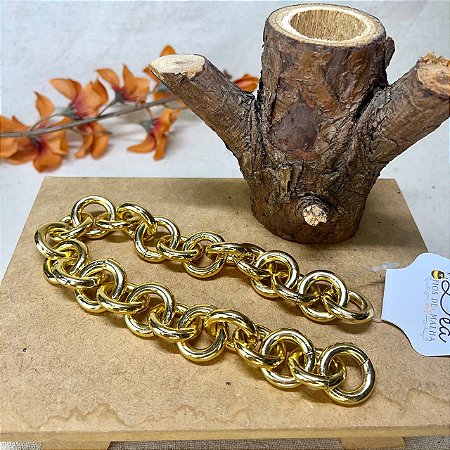 Corrente Grossa 33cm x 5mm CR - Gold