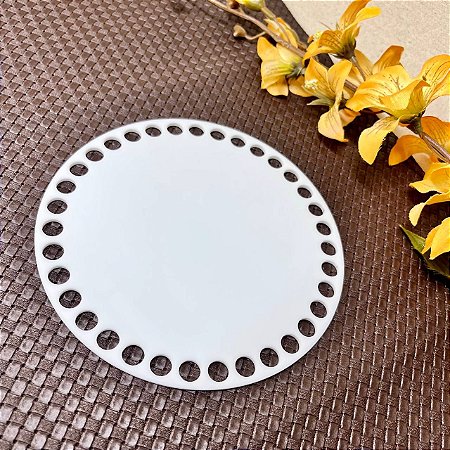 Acrílico Redondo 15cm - Branco
