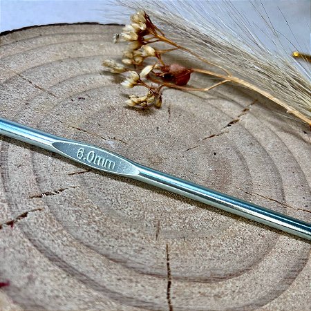 Agulha Croche Circulo Aluminio 6mm