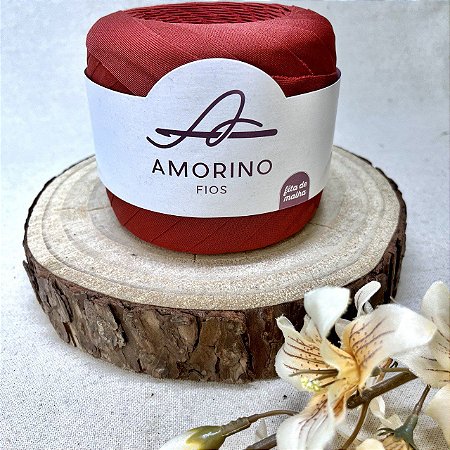 Fita de Malha Amorino – 100% Poliester - Cor: Terracota