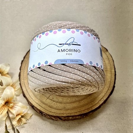 Fio de Malha Premium Amorino 300gr - Poá Cappuccino 36mm