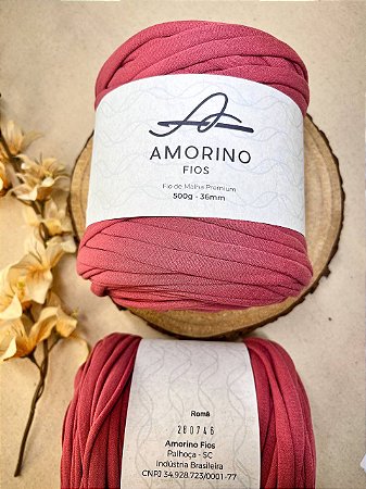 Fio de Malha Premium Amorino 500gr - Romã 36mm