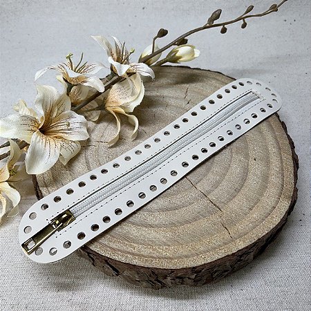Ziper Oval 5x25cm - Bege