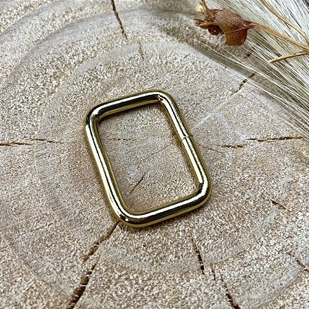 Argola Retangular 20x30mm Gold