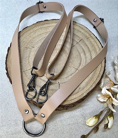 Alça Mochila 2x100cm Caramelo Claro & Ônix