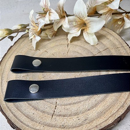 Alça Bolsa/Mateira Pres.2,5x65cm Preto & Níquel