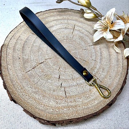 Alça Clutch 1x20cm Preto & Dourado