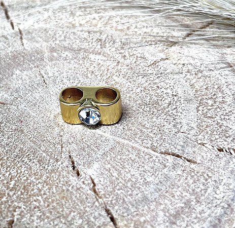 Regulador Metal Dourado com Strass