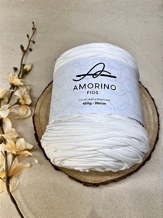 Fio de Malha Premium Amorino 450gr - Off White 26mm