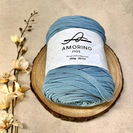 Fio de Malha Premium Amorino 450gr - Azul Celeste 26mm