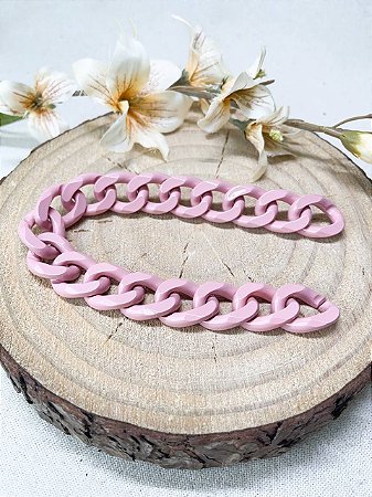 Alça Resina Elo 30cm - Rosado Camélia