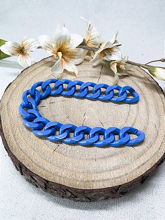 Alça Resina Elo 30cm - Blue Jeans