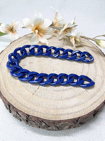 Alça Resina Elo 30cm - Azul Marinho