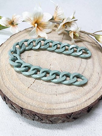 Alça Resina Elo 30cm - Verde Oliva