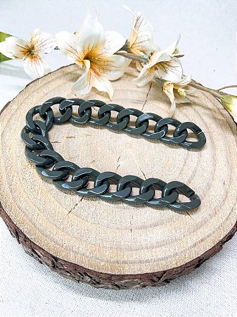 Alça Resina Elo 30cm - Verde Army