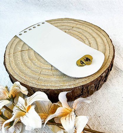 Aba Cantil - Bege com Dourado