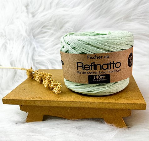 Fio Malha Premium Fischer Refinatto 15mm - Verde Hortelã