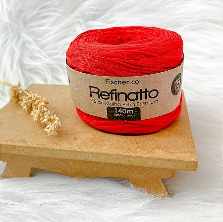 Fio Malha Premium Fischer Refinatto 15mm - Vermelho