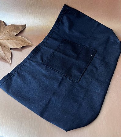 Forro Bolsa - Oval GG (10X30cm Fundo) - Liso Preto