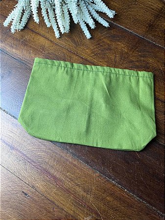 Forro Bolsa - Oval PP (6X20cm Fundo) - Liso Verde Oliva
