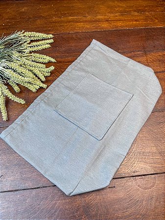 Forro Bolsa - Retangular G (10X25cm Fundo) - Liso Cimento