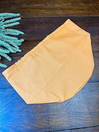 Forro Bolsa - Redondo M (20X20cm Fundo) - Liso Caramelo