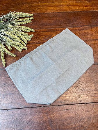 Forro Bolsa - Retangular M (10X20cm Fundo) - Liso Cimento