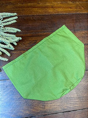 Forro Bolsa - Redondo M (20X20cm Fundo) - Liso Verde Oliva