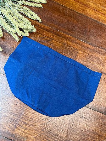 Forro Bolsa - Redondo P (15X15cm Fundo) - Liso Azul Marinho