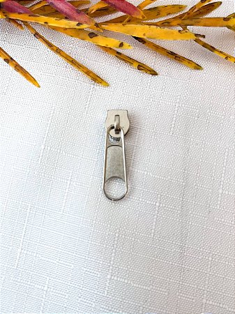 Cursor/Puxador Metal #5 p/Ziper Teflon - Níquel